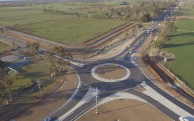 ROUNDABOUT AT MIDLAND HIGHWAY / TATURA-UNDERA ROAD